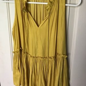 LOFT Chartreuse Tank XS